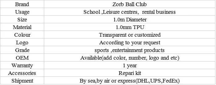 1,0 метр Диаметр надувной Зорб из tpu пузырь Футбол шар, надувной футбольный мяч Зорб на продажу, Зорб мяч