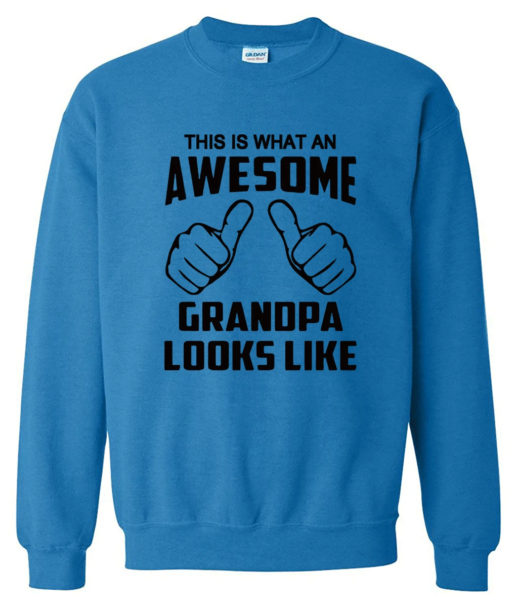 

Sweatshirt 2019 men's sportswear This Is What An Awesome Grandpa Looks Like print hoody Fashion hoodie mass effect tracksuits