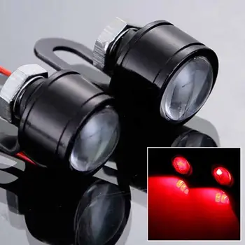 

2pcs DC12V Motorcycle Led Strobe Lights Motor Motorcycle Led Strobe Flash Warning Brake Light Lamp high brightness leds flashing