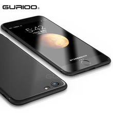 Gurioo матовый Силиконовый из ТПУ чехол для iphone 7 X XR XS Max супер ультра тонкие чехлы для телефонов чехол для iphone 8 7 6 6s Plus сумки Fundas