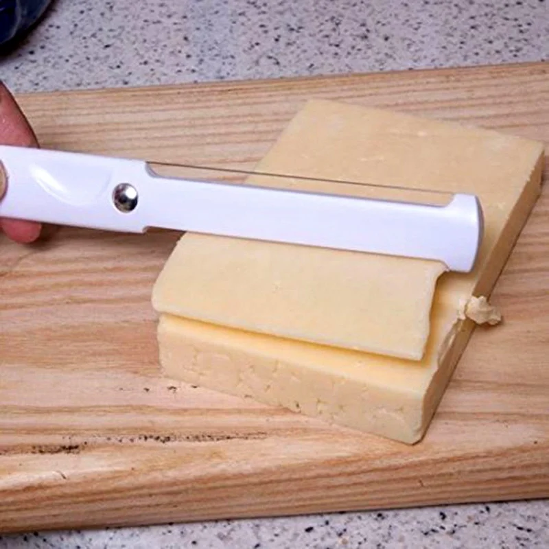 

Plastic Cheese Slicer Peeler Goose Liver Cut Kitchen Butter Cutter Cheese Knife Gadget Dining Tools Food Grade