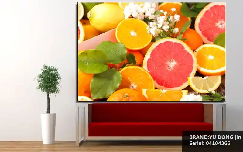 Narenciye Limon Portakal Manzara Klasik Yagli Boya Cizim Sanat