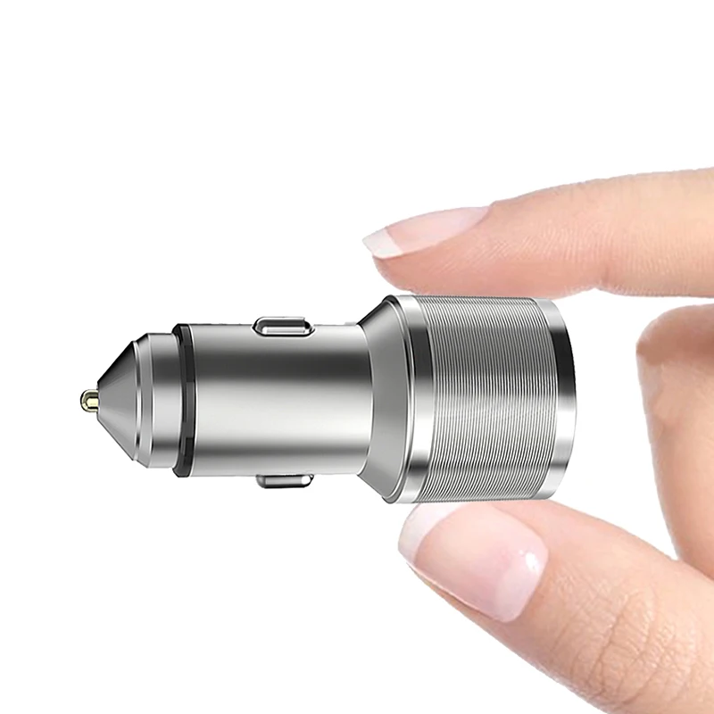 Быстрое Автомобильное зарядное устройство QC3.0 с двумя usb портами 12 В 24 два порта