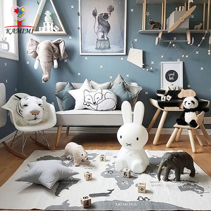 

Baby blanket world map floor mat KAMIMI new baby bedroom decoration Blanket Game Playing Carpet Children toy Birthday Gift