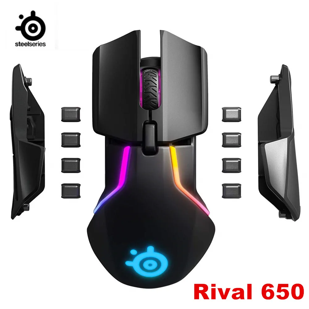 Абсолютно НОВАЯ Беспроводная игровая мышь SteelSeries Rival 650-dualen optischen sensor-einstellbarer Lift-off-Distanz-abstimmbaren