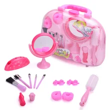 Девочка ювелирный игровой дом туалетный игрушечный макияж набор детей моделирование игрушечный Салон красоты Набор чемоданов