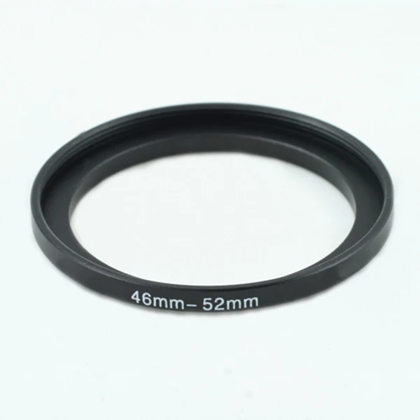 

46-52mm 46mm to 52mm Step-up Metal Filter Adapter Ring Black 46-52