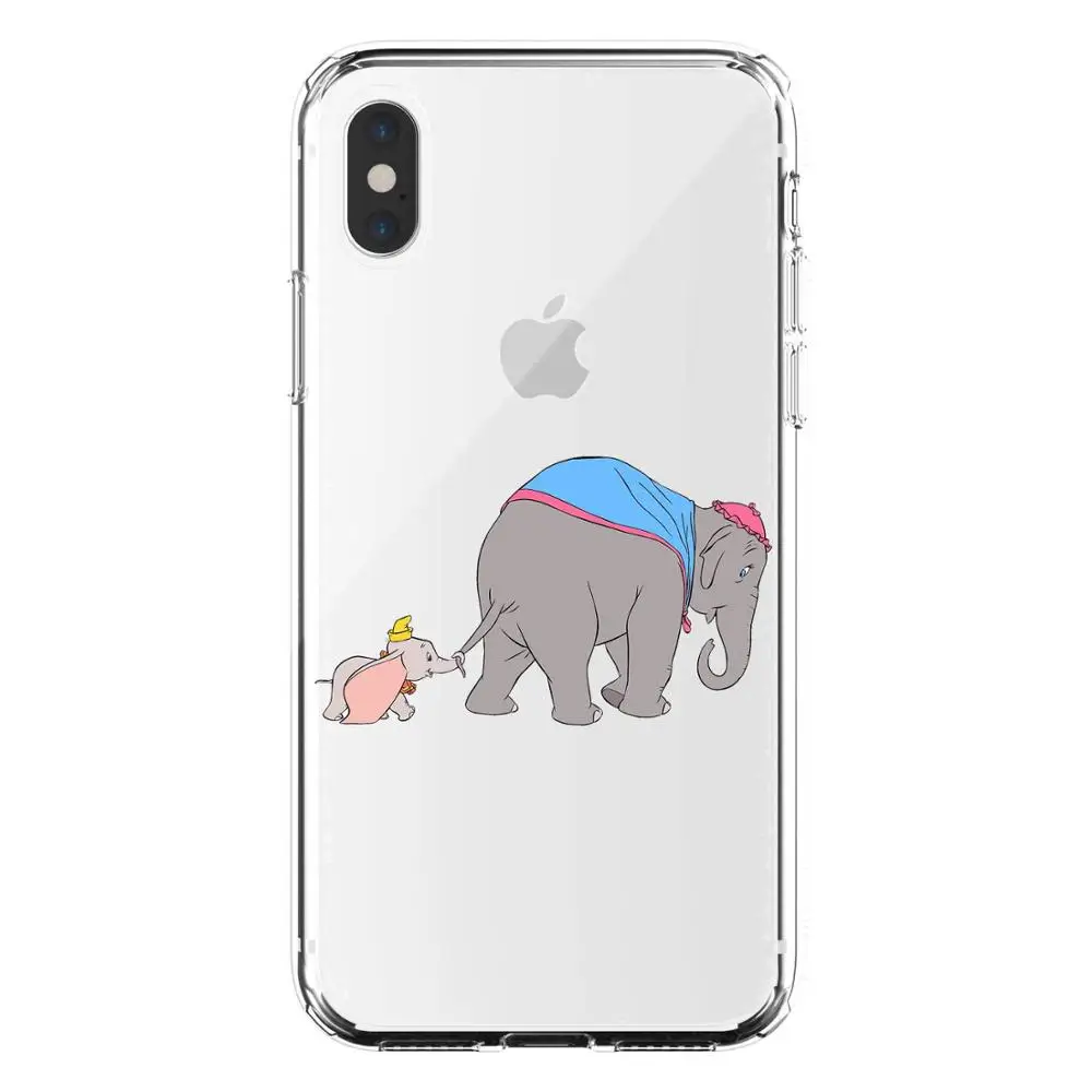 Милый мультфильм анимированные Disneys Dumbo Мягкий силиконовый чехол для iPhone 11 Pro MAX 6 7 8Plus SE 5 5S 6 7 8 MAX XR XS X10 чехол для телефона - Цвет: TPU