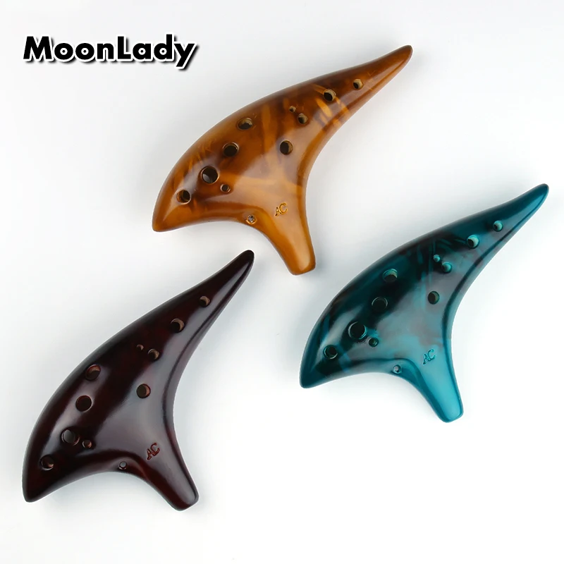 

12-Hole Rice-Fired Soldering Grain Ocarina Alto C-Tone Beginner Teaching Ocarina 12-Hole Sound Quality Ocarina