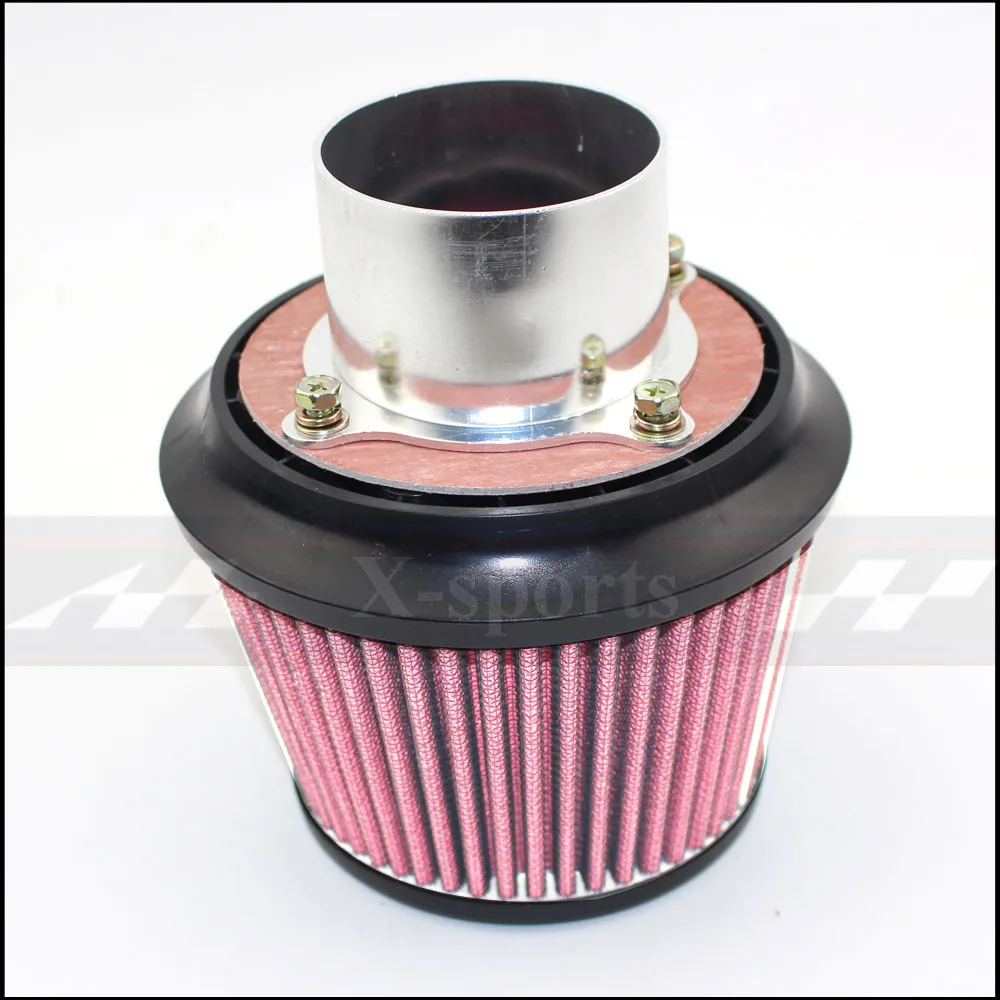 Filtros de automóviles de alto flujo filtro de aire entrada de aire Universal APEXI rojo 3 pulgadas 76mm con Base de conexión de automóviles Filtros de automóviles de alto flujo filtro de aire entrada de aire Universal APEXI rojo 3 pulgadas 76mm con Base de conexión de automóviles
