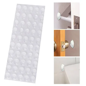 

Silicone Feet Pads Rubber Feet Pads Multi-Function Rubber Bumper Damper Cupboard Hemispherical Shape Transparent 50pcs