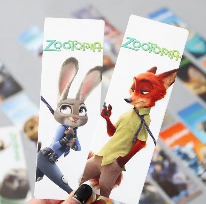 Cute Zootopia Paper Cartoon Bookmark Promotional Gift Stationery