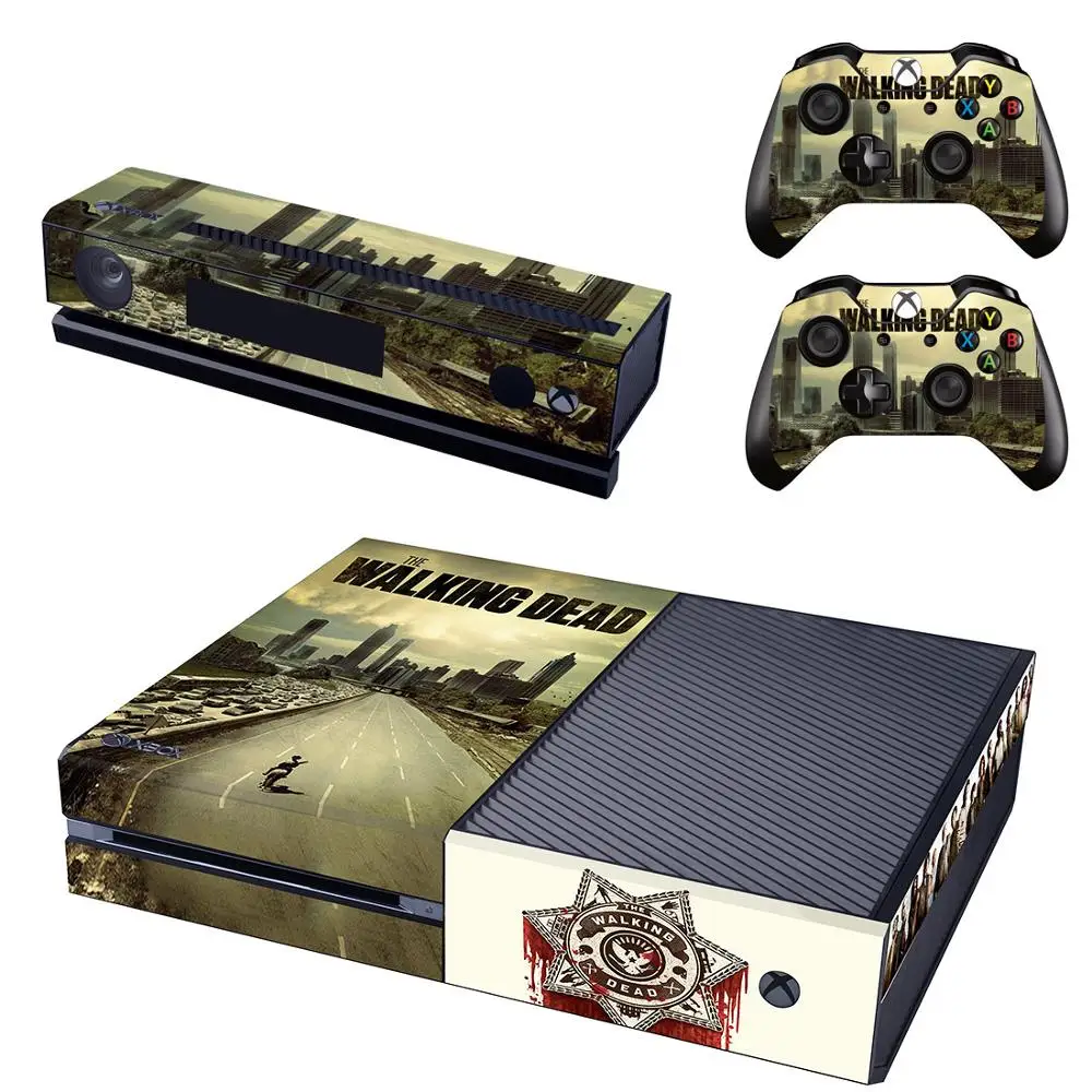 Наклейка Walking Dead Skin Xboxone vinilo adesivo pegatina s для Xbox One консоль и Kinect и два контроллера