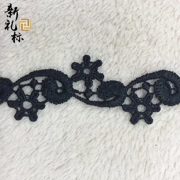 

30Yards White Black Beautiful Flower Venise Lace Applique Trim African Guipure Lace Fabric Sewing Supplies Wedding Decoration