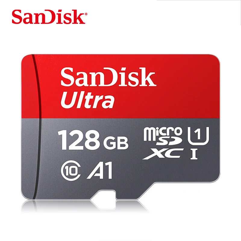 Карта памяти SanDisk A1, 200 ГБ, 128 ГБ, 64 ГБ, 98 МБ/с./с, 32 ГБ, Micro sd карта, класс 10, UHS-1, флеш-карта, память Microsd, TF/sd карта s для планшета - Емкость: 128GB A1