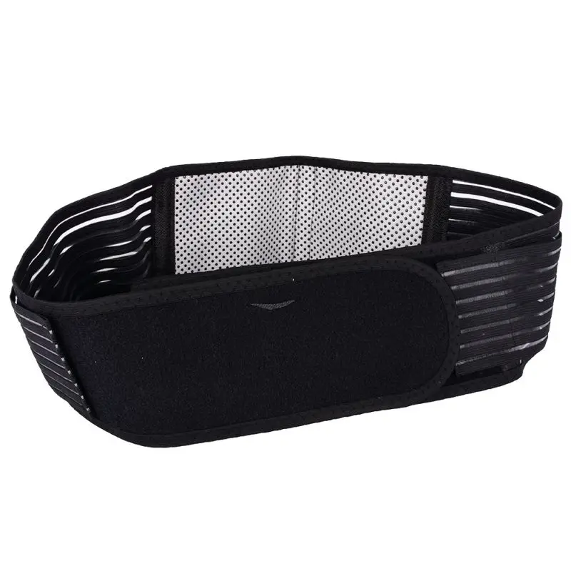 

Tourmaline Self-heating Magnetic Therapy Waist Support Men Sport Waistband Fitness Breathable Brace Lower Back Safety Belt 456