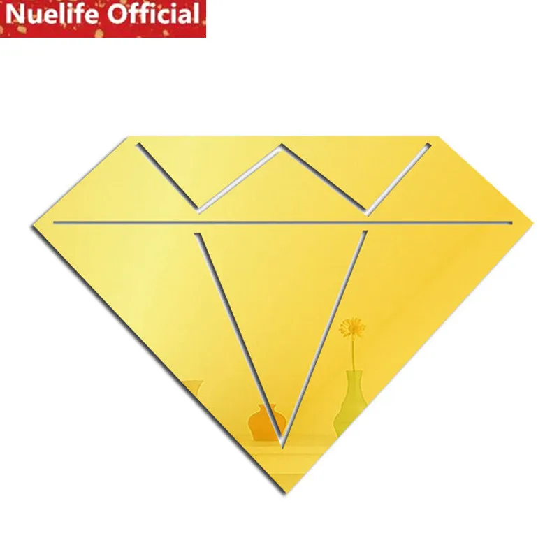 30x21 سنتيمتر الماس مزيج تصميم الاكريليك ملصقات للمرايا المعيشة غرفة الاطفال غرفة نوم مكتب التلفزيون أريكة ملصقات حائط الخلفية