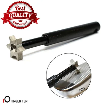

Golf Club Sharpener Cleaner with 6 Heads Regrooving Tool Cleaning Iron Wedges Club Sharpener Head Silver Gold Blue Black Colors