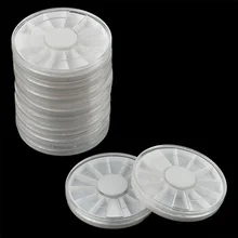 30 шт пустой чехол для дизайна ногтей украшения Стоковое колесо для горного хрусталя, бусины, полимерная глина Многоцелевая сумка