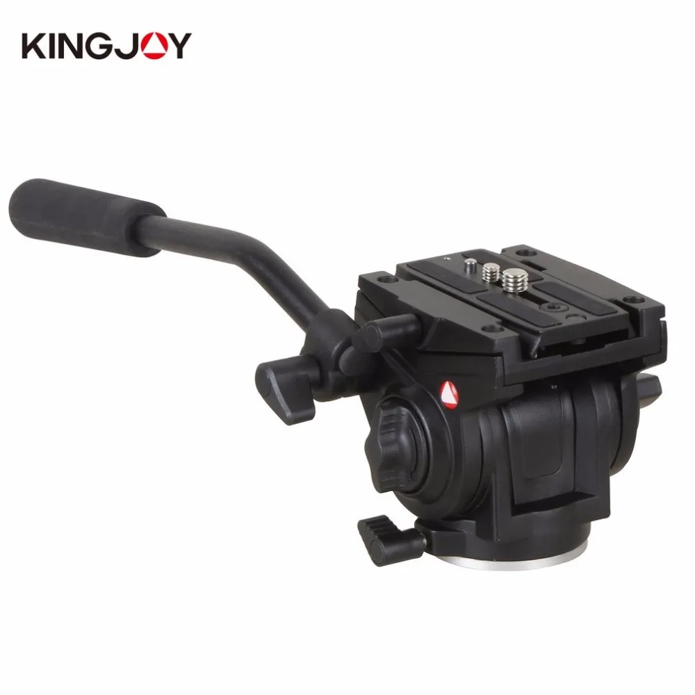 

Kingjoy VT-3510 Aluminum Alloy Camera Fluid Damping Head For SLR Camera Tripod Stand With UNC 1/4" 3/8" Camera Thread