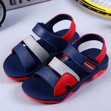 Летняя детская обувь сандалии для мальчиков ортопедические спортивные из искусственной кожи, для детей и мальчиков классные сандалии обувь