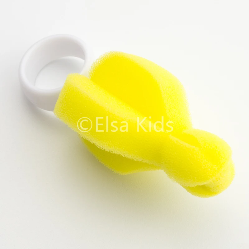 

360 Degree Rotating Sponge yellow Baby Nipple Brush Infant Pacifier Cleaner Babies Teat Cleaning Feeding Bottle Brushes
