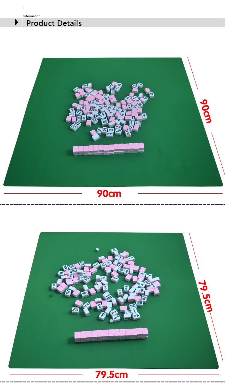 Mahjong, резиновые скатерти, семейные, вечерние, для игры, Мини маджонг, Настольный коврик, потертый, бесшумный, бытовой, противоскользящий, покер, ковер маджонг