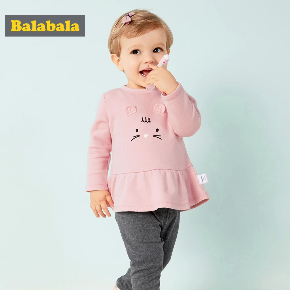 Balabala 2 قطعة/المجموعة جديد رائعتين الخريف الوليد الطفل الفتيات الفتيان الرضع الملابس الدافئة Outfit0-2 سنوات الملابس مجموعة ل bebes