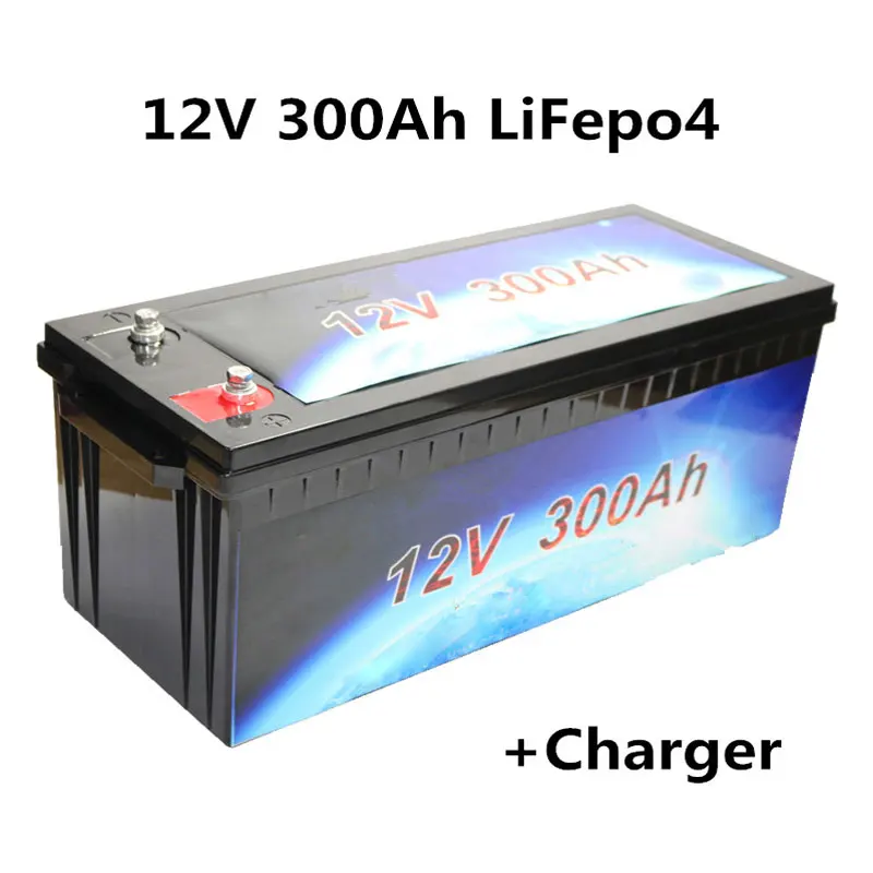 12V 300Ah Lifepo4 литий-ионная аккумуляторная батарея для зарядки Ноута и сотового телефона для автофургонов, солнечная система яхта AGV Солнечная приведенная в действие блок питания аккумулирования энергии