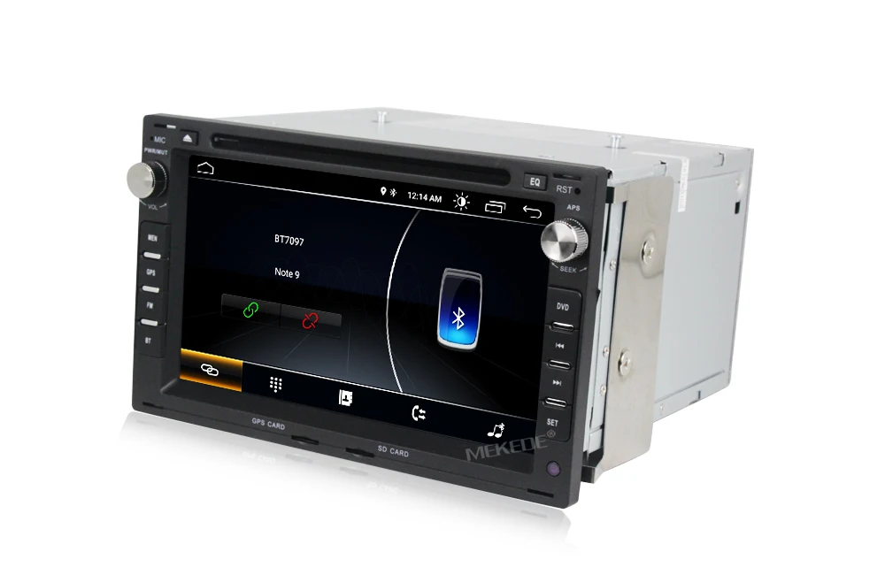 Discount MEKEDE 2DIN HD 1024X600 android 8.1 car gps dvd player fit for VW/Volkswagen/PASSAT/B5/MK5/GOLF/POLO/TRANSPORTER+16G MAP 17