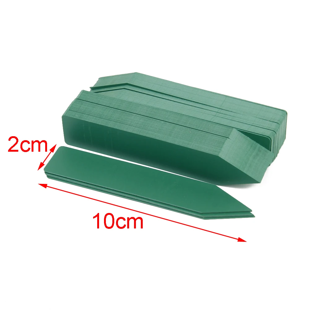 100pcs Thick 4inch Plant Labels Reusable Plastic Long Waterproof Garden Plants Marker Tags - 5 Colors Home Garden Supplies 