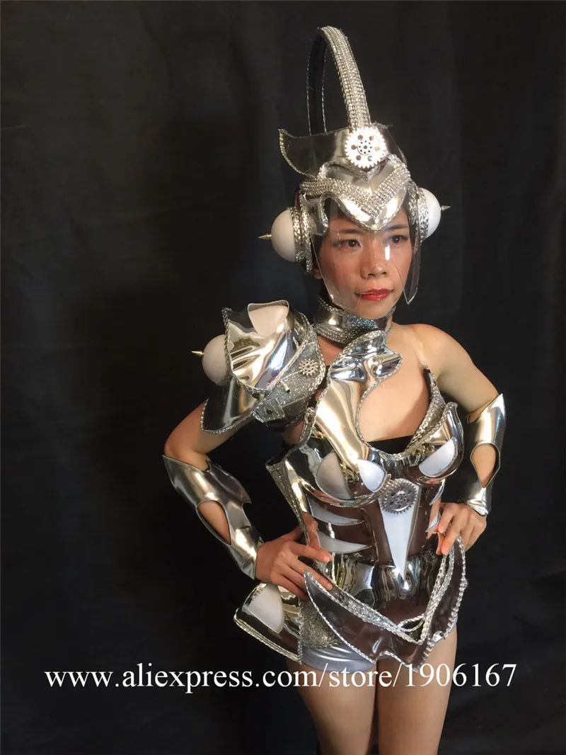 Sexy singer luminous wears clothes cosplay disco stage car models performance led costume ballroom dance dresses party dj10