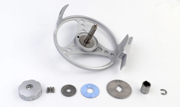 Fly Fishing Reel YZ75-56 78 910 CNC Diecast Machined Aluminum Alloy Fly Reel Large Arbor, LeftRight Handle Changable  (8)