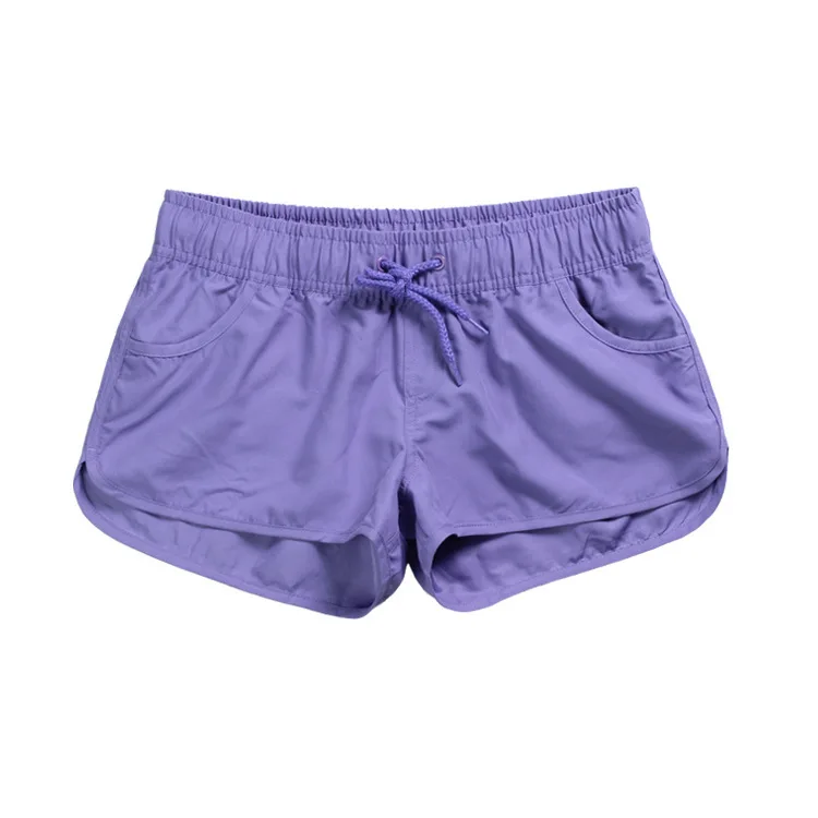 

Juventus 2019 Solid Simple Colorfull Women Swim Shorts Quick Drying Swim Shorts For Women 5 Colors Beach Loose Short Women