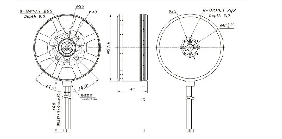 Sunnysky X8318S 100KV 120KV бесщеточный двигатель многороторный двигатель для машина для защиты растений Радиоуправляемый Дрон