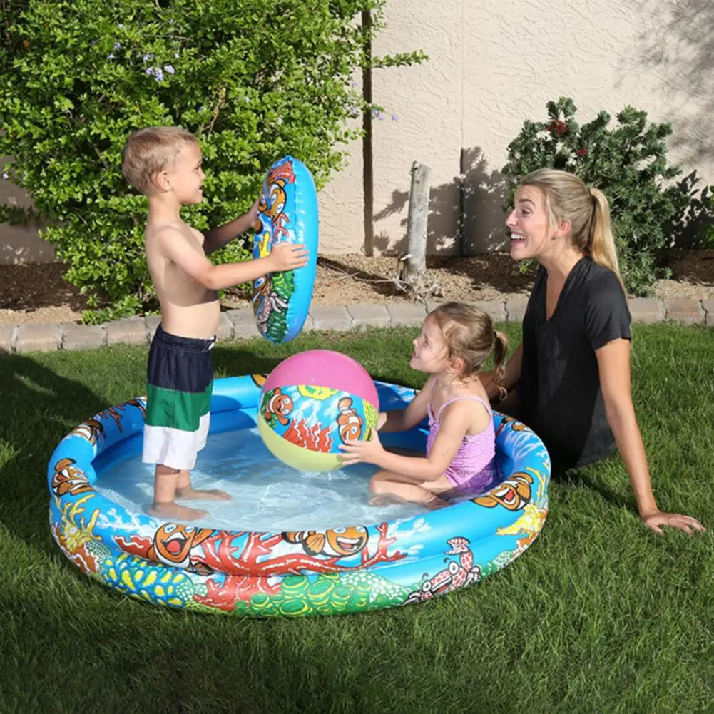3 шт. для семьи, летний детский надувной бассейн, детская круглая Ванна для бассейна, портативная детская спортивная игра на открытом