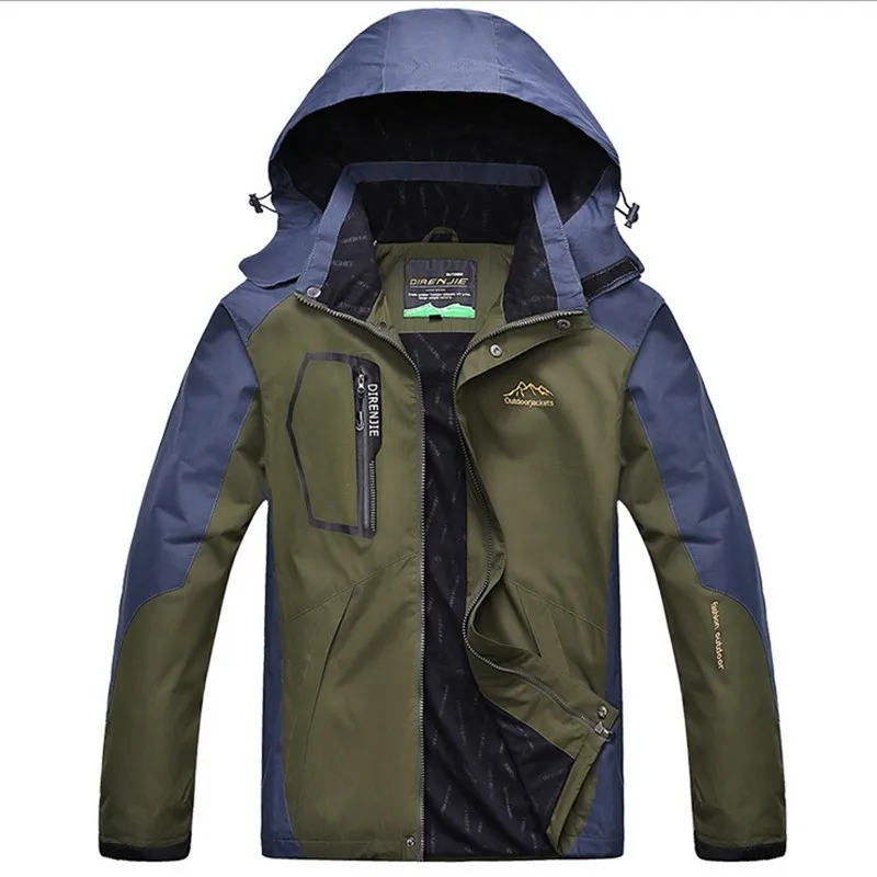 Brand Spring Autumn Men Camping Hiking Rock Climbing Jacket Sports Outdoor Windbreaker Windproof Hood Jacket
