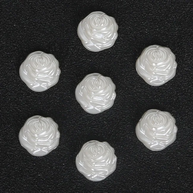 36 Styles Cheap Handcraft Ivory ABS Imitation Pearls Multi-Size Flower Star Bowknot Beads for DIY Jewelry Garment Craft Making - Цвет: 12x12mm  100pcs