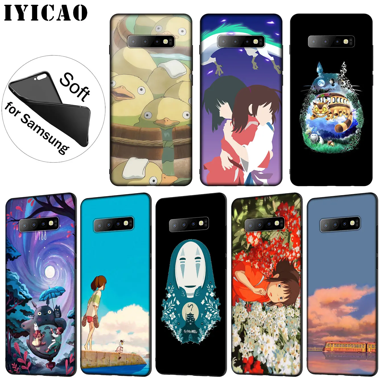 IYICAO Мягкий силиконовый чехол для телефона Samsung Galaxy S20 Ultra S10 Lite S9 S8 Plus S6 S7 Edge S10e |