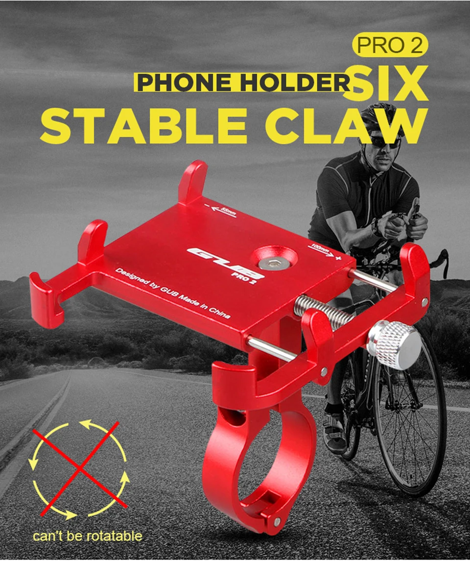 Vmonv Алюминиевый держатель для телефона для мотоцикла, велосипеда, для iPhone, Регулируемый универсальный держатель для велосипеда, мобильного телефона, gps, крепление на руль, зажим, подставка