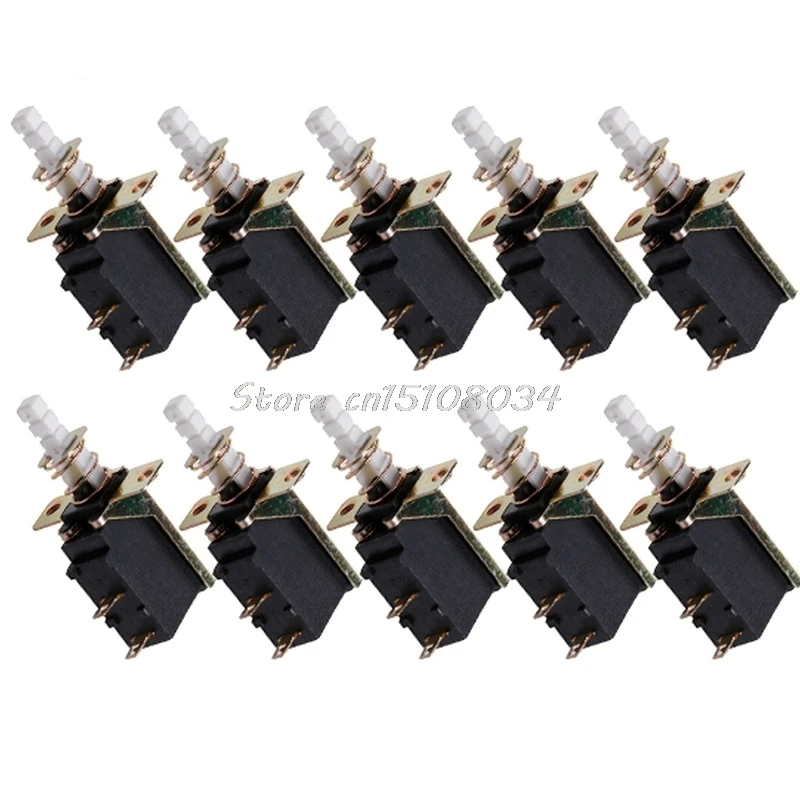 

10Pcs/Set AC 250V 2A/8A Latching SPST Push Button Power 2Pin Switch SW-3 Switches S08 Drop ship