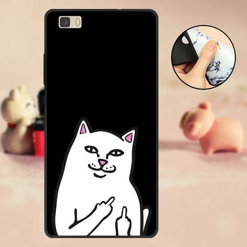 Чехол для huawei ALE-L21 Funda для huawei P8 Lite, черный чехол из ТПУ и силикона для huawei P 8 Lite, чехол для телефона P8Lite - Цвет: T11