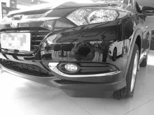 2PCS ABS CHROME FRONT FOG LIGHT COVER TRIM MOLDING GARNISH LAMP FOGLIGHT ACCESSORIES FIT FOR 2014 2015 2016 HONDA VEZEL HRV HR-V