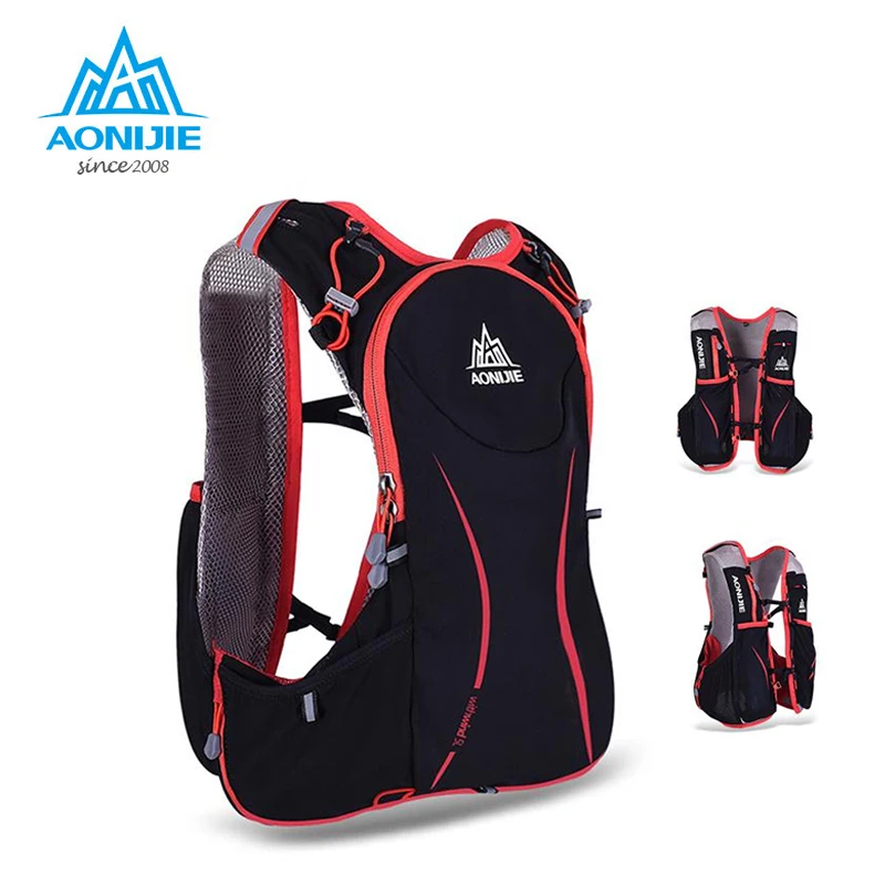 AONIJIE 5L bolsa de correr mochila de hidratación bolsa de deporte al aire libre chaleco súper ligero para ciclismo escalada Camping senderismo correr