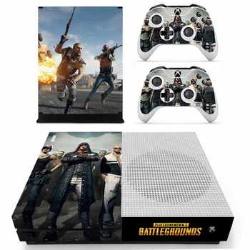 

PUBG Playerunknown's Battlegrounds Skin Sticker Decal For Microsoft Xbox One S Console and 2 Controllers For Xbox One S Sticker