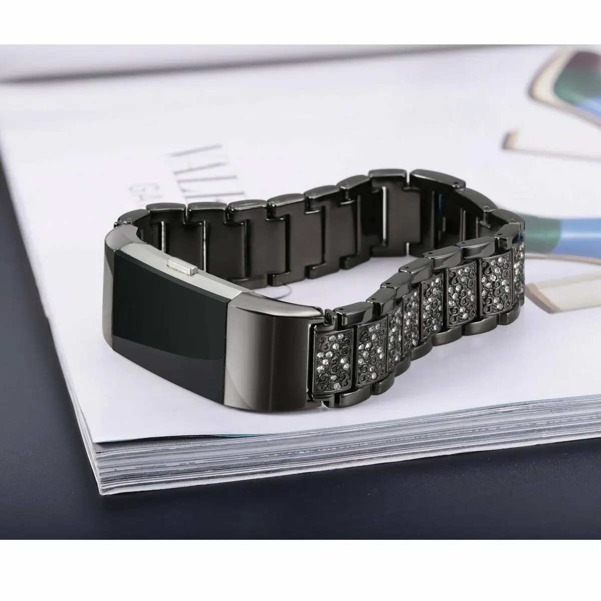 Essidi браслет ремешок для Fitbit Charge 2 фитнес-часы ремешок петля для женщин девушек из нержавеющей стали умный Браслет ремешок для зарядки 2