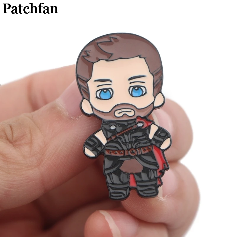 20 шт./лот Patchfan Тор Локи мультфильм цинка значки в виде галстука рюкзак одежда броши для мужчин и женщин украшение на шляпку для значков медалей A2252