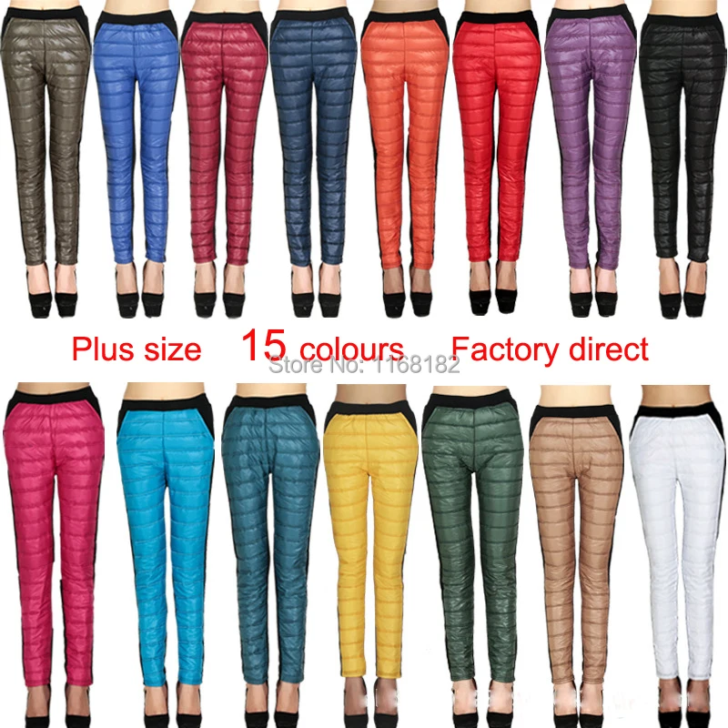 2016 winter plus thick down warm pants women colorful Velvet Trousers leggings 15colours pants fitness clothing for women LG269 2016 winter plus thick down warm pants women colorful Velvet Trousers leggings 15colours pants fitness clothing for women LG269