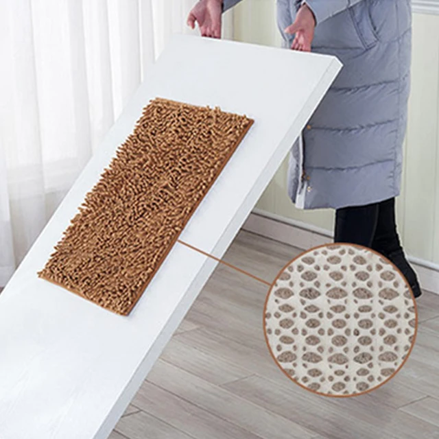 3 sizes Bath Mat Bathroom Carpet Bathroom Mat For Toilet Bathroom Rug Toilet Mat Tub Rug Anti-slipping Absorbent Soft Chenille