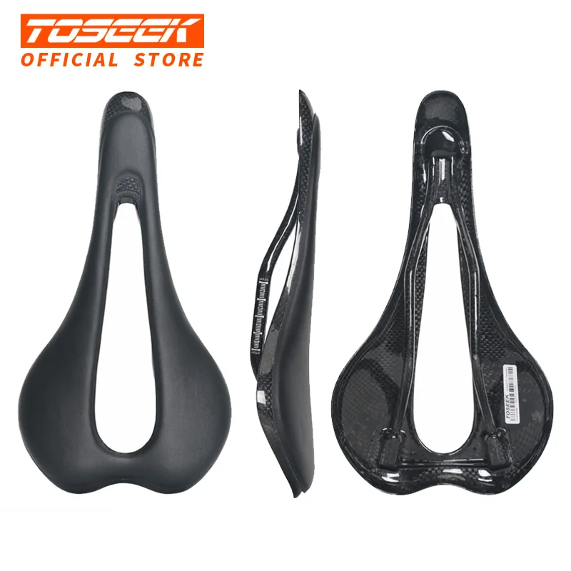 TOSEEK full carbon fiber road mountain bike saddle carbon saddle seat